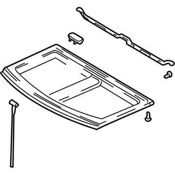 Hyundai 85930-2D000-LT Trim Assembly-Covering Shelf Center