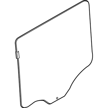 Mopar 68576786AA GLASS-REAR DOOR