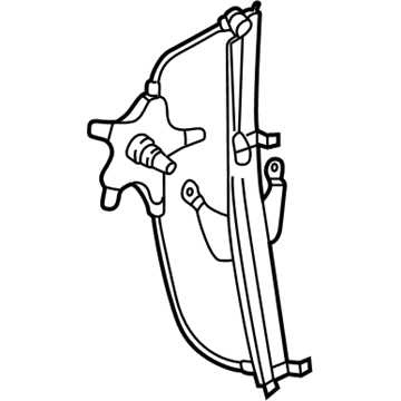 Nissan 82721-0W000 Regulator Assy-Door Window, LH