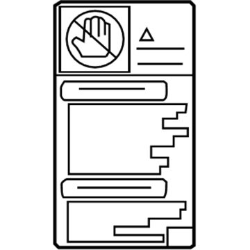 Lexus 74528-50051 Label, Door Closer Caution