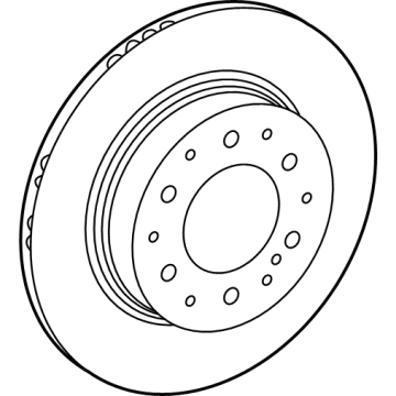 Toyota 42431-60350 DISC, RR