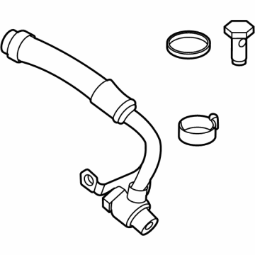 BMW 11-53-8-092-595 COOLANT LINE, TURBOCHARGER R