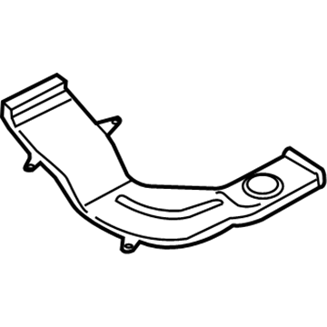 BMW 64-22-9-113-013 Air Duct, Rear Cabin, Front Left