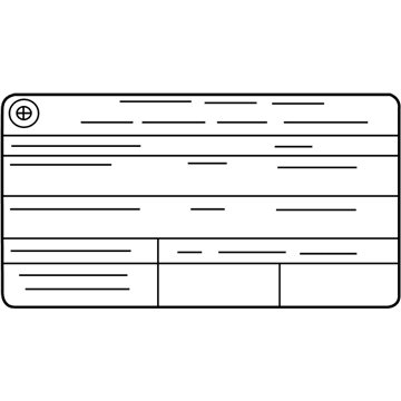 BMW 71-22-7-612-757 Label "Exhaust Emission"