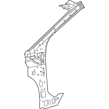 Toyota 61024-62010 Inner Hinge Pillar
