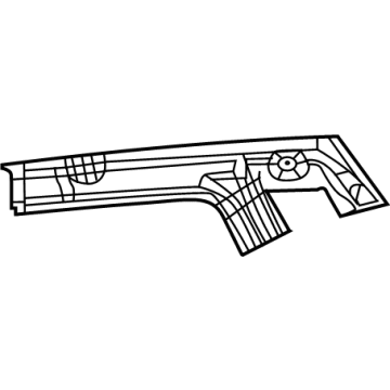 Mopar 68244054AB Reinforce-Roof Rail