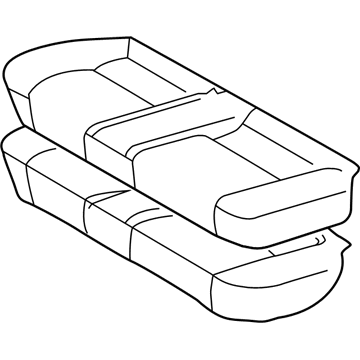 Lexus 71460-33190-A2 Cushion Assy, Rear Seat (For Bench Type)