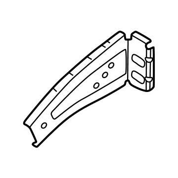 Hyundai 645C8-N9000 GUSSET-FENDER APRON UPR RR, LH