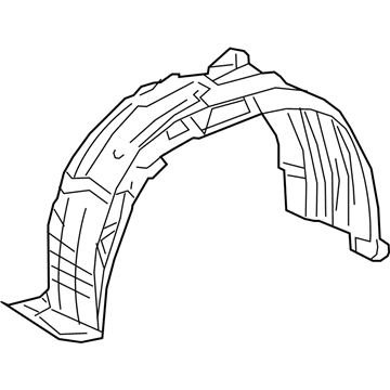 Lexus 53805-0E070 Shield Sub-Assembly, Fender