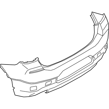 BMW 51-12-7-953-919 Panel, Bumper, Primed, Rear