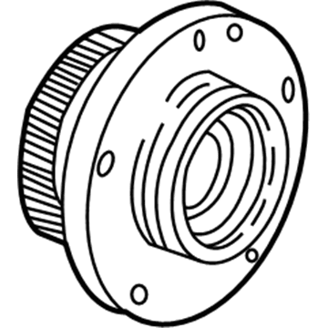 BMW 31-21-2-225-362 Wheel Hub With Bearing, Front