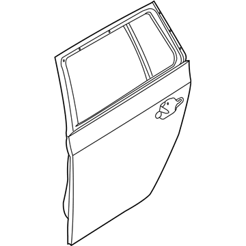 BMW 41-52-5-A2A-367 DOOR REAR LEFT:415012