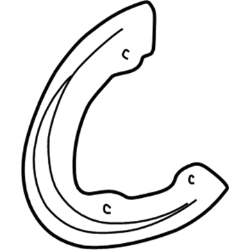 GM 15959654 Shield, Front Brake