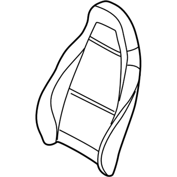 BMW 52-10-8-411-024 Cover Backrest, Leather