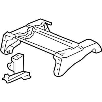 Acura 81275-S3V-A72ZB Riser Assembly, Right Front Seat (Saddle)