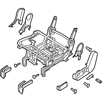Hyundai 89130-GI040-NNB FRAME ASSY-RR SEAT CUSH,LH