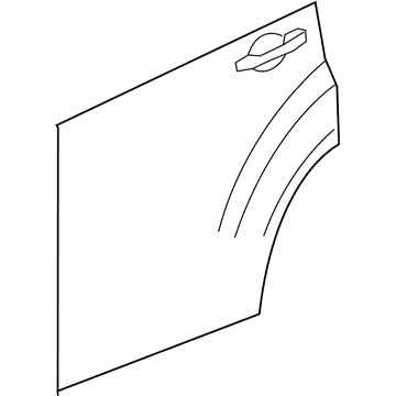 Mopar 68079392AC Door-Rear Door Outer