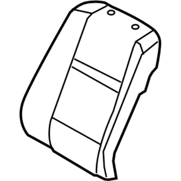 BMW 52-10-6-973-445 Cover Backrest, Leather, Left