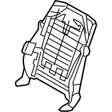 BMW 52-10-7-250-071 Backrest Frame, Semi-Electric