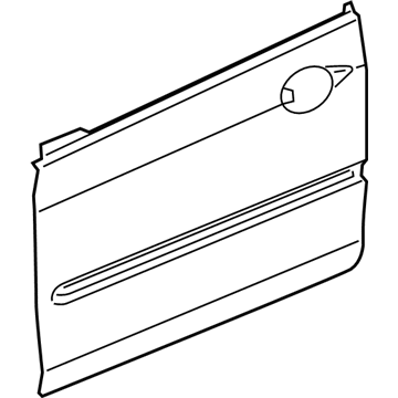Acura 67111-SJA-A00ZZ Skin, Right Front Door