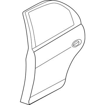 Kia 0K2AA72020G Door-Assembly Rear, RH