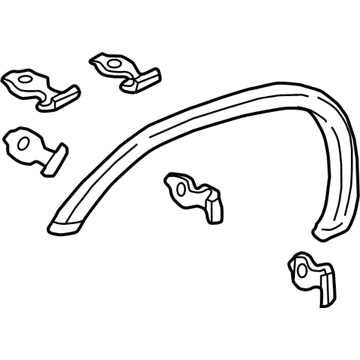 Toyota 75085-0C010 Wheel Opening Molding