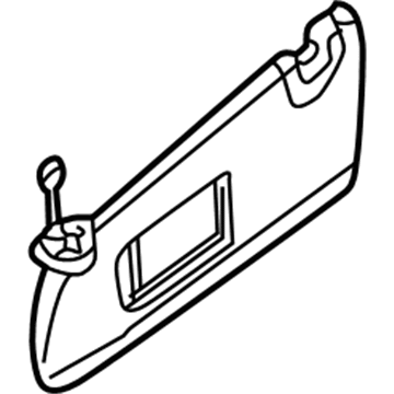 BMW 51-16-2-699-047 Sun Visor, Cloth, Illuminated Left
