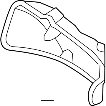 Kia 285253E100 Protector-Heat LH