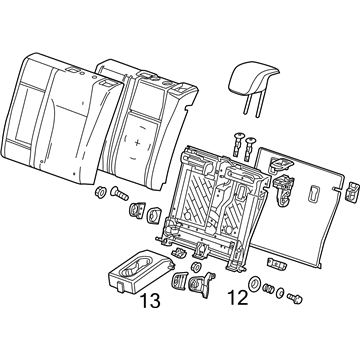 GM 42734109 Seat Back Assembly