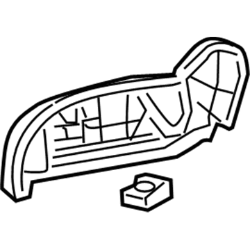 Acura 81238-STX-A01ZC Cover, Right Front Seat Reclining (Light Cream Ivory)