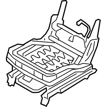 Hyundai 89600-S2000-NNB Frame Assembly-RR Seat CUSH, RH