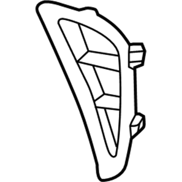 Kia 86563B2800 Front Bumper Side Grille, Left