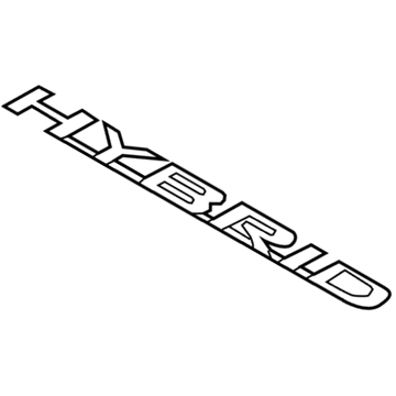 Lexus 75473-33080 Body Side Name Plate