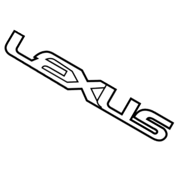 Lexus 75442-0E020 Back Door Name Plate, No.2