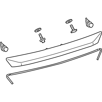 Lexus 76801-0E040 Garnish Sub-Assy, Back Door, Outside