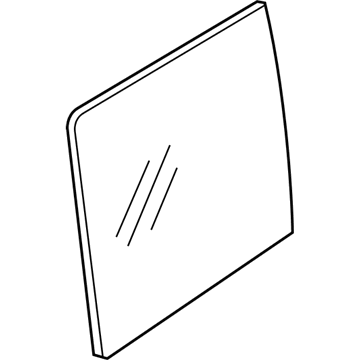 BMW 51-35-7-470-625 SIDE WINDOW, GREEN, DOOR, RE