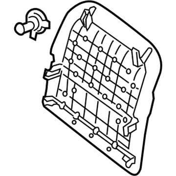 Nissan 87640-3TD1A Board Assembly Front Seat Back