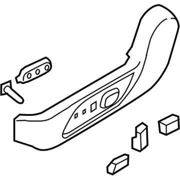 Nissan 87380-3TA6A FINISHER Assembly - Cushion, Front Seat LH