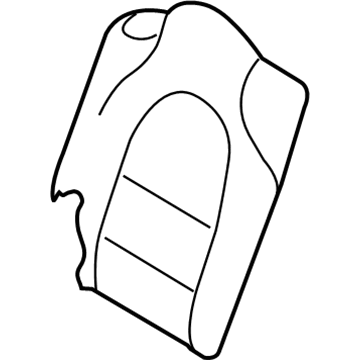 Infiniti 88620-5DC1A Trim Assy-Back, Rear Seat RH