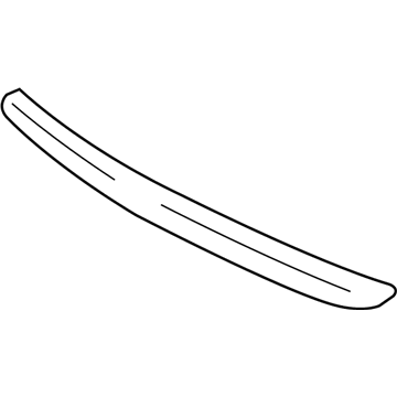 Kia U83902K000 Rear Bumper Protector, Black