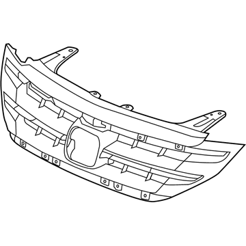 Honda 71121-T0A-003ZA Base, Front Grille (Ground Grille Gray Metallic)