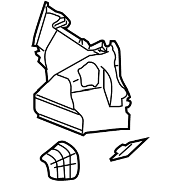 Lexus 64722-30210-C0 Cover, Luggage Compartment Trim, Inner LH