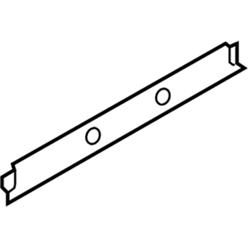 BMW 51-49-7-202-641 Cover, Water Gutter, Rear, Centre