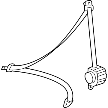Toyota 73370-60185-A2 Belt & Retractor