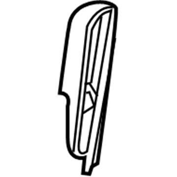 Nissan 87407-ZR00A Cover-Front Center Latch