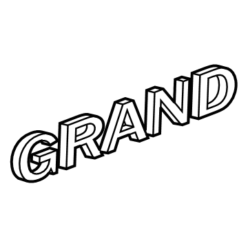Mopar 55112900AB NAMEPLATE-Front Door