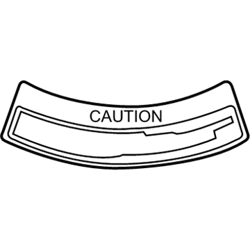 Toyota 42668-12070 Spare Tire Label