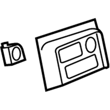 GM 89046351 Bezel Asm, Front Floor Console Extension Accessory Upper *Pewter