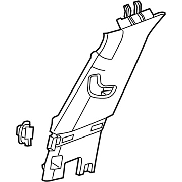 GM 23115488 Upper Center Pillar Trim