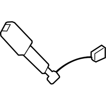 Nissan 86843-3TA8A Front Seat Left Buckle Belt Assembly